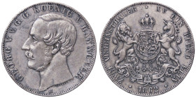 ESTERE - GERMANIA - HANNOVER - Giorgio V (1851-1866) - Doppio tallero 1862 B Dav. 683 AG
BB+