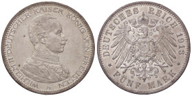 ESTERE - GERMANIA - PRUSSIA - Guglielmo II (1888-1918) - 5 Marchi 1913 A Kr. 536 AG
qSPL/SPL+