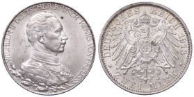 ESTERE - GERMANIA - PRUSSIA - Guglielmo II (1888-1918) - 2 Marchi 1913 A Kr. 533 AG 25Â° Anniversario del Regno Macchiolina al D/
FDC