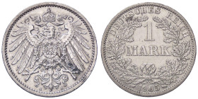 ESTERE - GERMANIA - Guglielmo II (1888-1918) - Marco 1905 A Kr. 14 AG Segni al ciglio
SPL