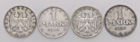 ESTERE - GERMANIA - Repubblica di Weimar (1919-1933) - Marco 1924 (2)-1925-1926 AG
med. BB