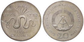 ESTERE - GERMANIA - Repubblica Democratica (1949-1990) - 20 Marchi 1972 - Cranach Kr. 41 AG
qFDC