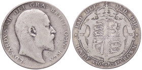 ESTERE - GRAN BRETAGNA - Edoardo VII (1901-1910) - Mezza corona 1904 Kr. 802 AG
meglio di MB