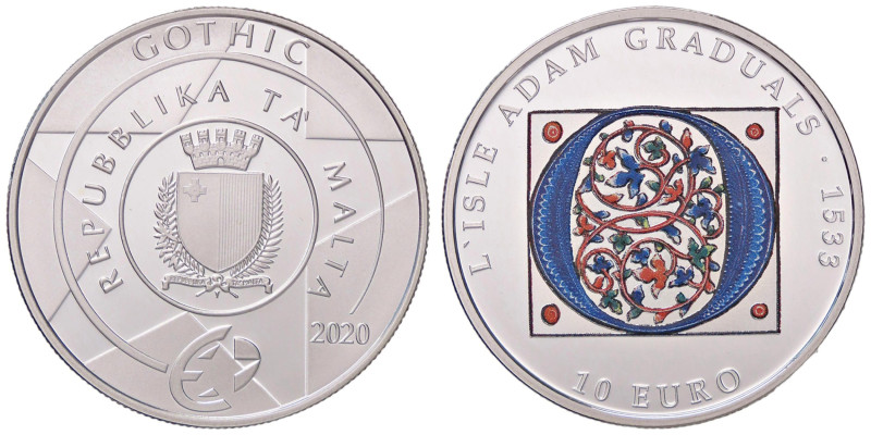 ESTERE - MALTA - Repubblica - 10 Euro 2020 - Gotico AG In scatola
FS