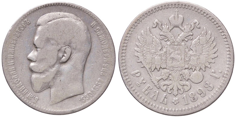 ESTERE - RUSSIA - Nicola II (1894-1917) - Rublo 1898 Kr. 59.3 AG
qBB