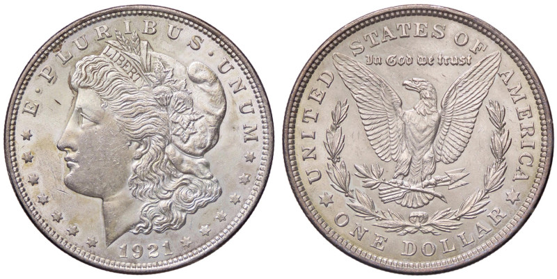 ESTERE - U.S.A. - Dollaro 1921 - Morgan Kr. 110 AG
qSPL/SPL