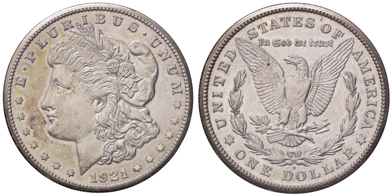 ESTERE - U.S.A. - Dollaro 1921 S - Morgan Kr. 110 AG
qSPL/SPL