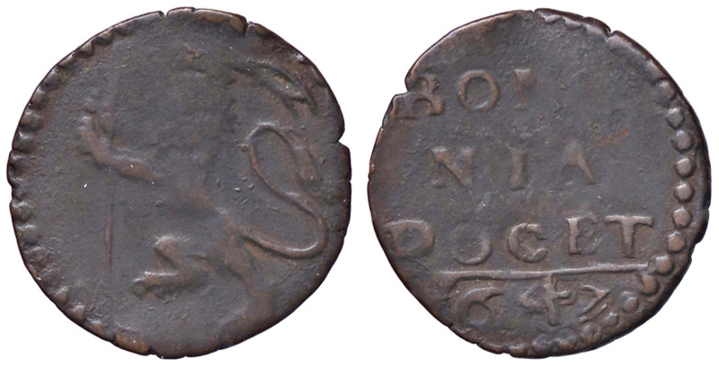 ZECCHE ITALIANE - BOLOGNA - Innocenzo X (1644-1655) - Quattrino 1647 CU
MB-BB