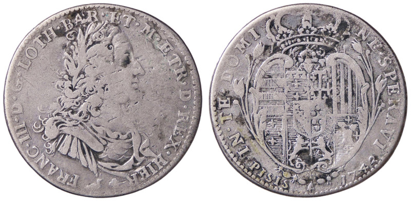 ZECCHE ITALIANE - FIRENZE - Francesco III (1737-1746) - Mezzo francescone 1742 C...