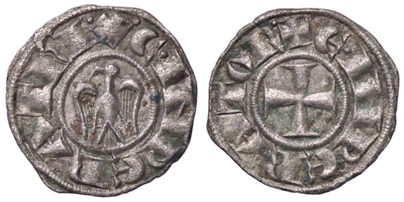 ZECCHE ITALIANE - MESSINA - Enrico VI e Costanza (1195-1196) - Denaro Spahr 27/2...