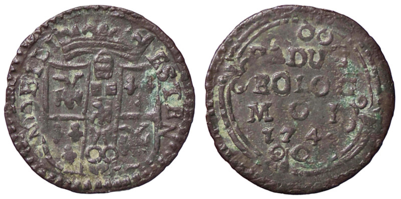 ZECCHE ITALIANE - MODENA - Francesco III d'Este (1737-1780) - Da 2 Bolognini 174...