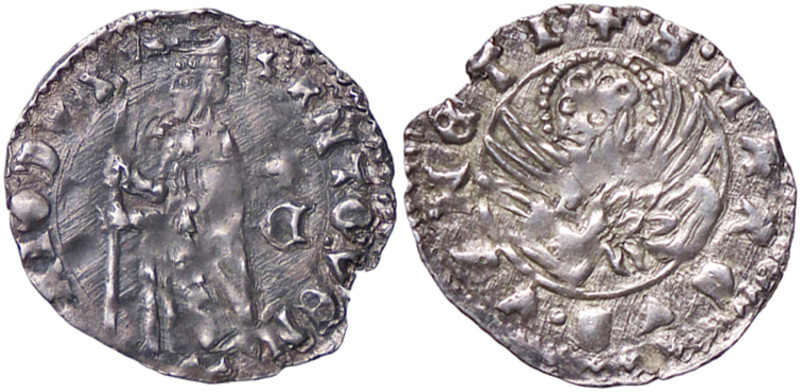 ZECCHE ITALIANE - VENEZIA - Antonio Venier (1382-1400) - Soldino Pao. 5 (AG g. 0...