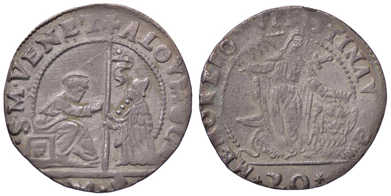 ZECCHE ITALIANE - VENEZIA - Alvise I Mocenigo (1570-1577) - 20 Soldi Pao. 8 (AG ...