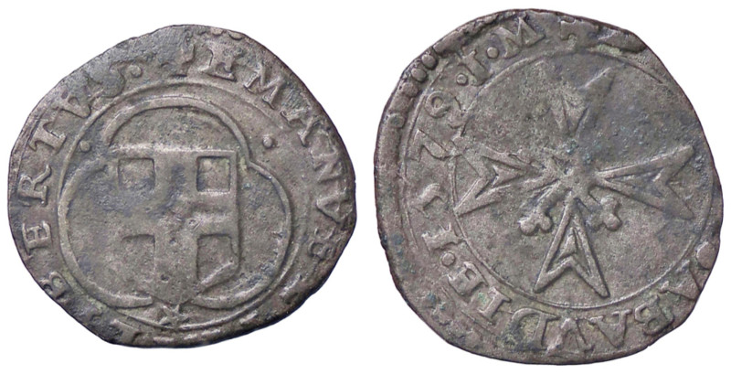 SAVOIA - Emanuele Filiberto (1553-1580) - Parpagliola 1579 Chambery MIR 537f NC ...