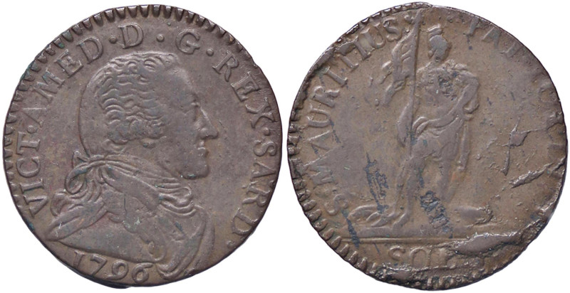 SAVOIA - Vittorio Amedeo III (1773-1796) - 5 Soldi 1796 Mont. 392 CU
qBB