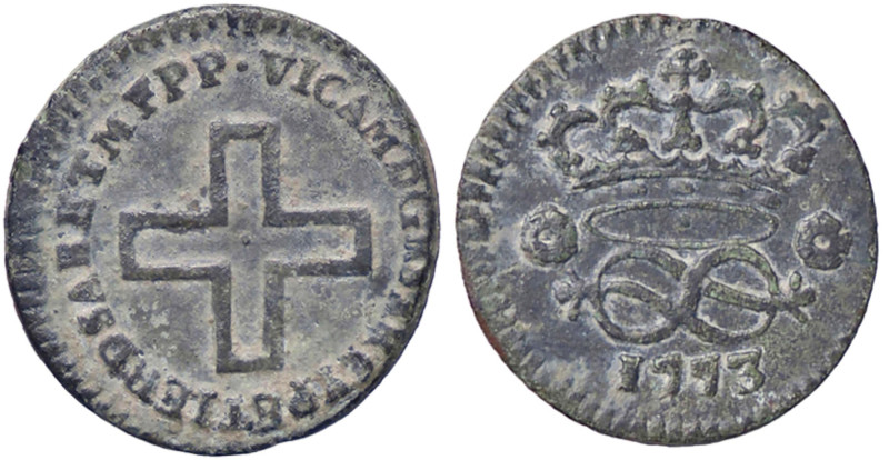 SAVOIA - Vittorio Amedeo III (1773-1796) - 2 Denari 1773 Mont. 418 RR CU
BB+