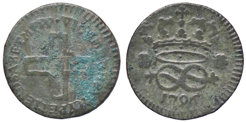 SAVOIA - Vittorio Amedeo III (1773-1796) - 2 Denari 1796 Mont. 439 CU
qBB/BB