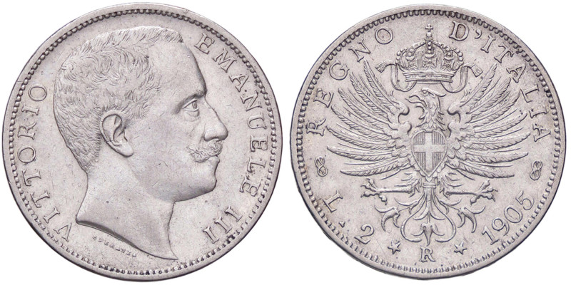 SAVOIA - Vittorio Emanuele III (1900-1943) - 2 Lire 1905 Aquila Pag. 729; Mont. ...