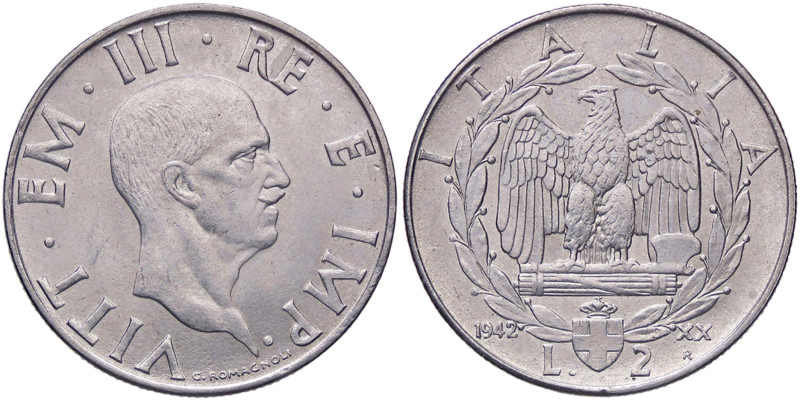 SAVOIA - Vittorio Emanuele III (1900-1943) - 2 Lire 1942 XX Impero Pag. 761; Mon...