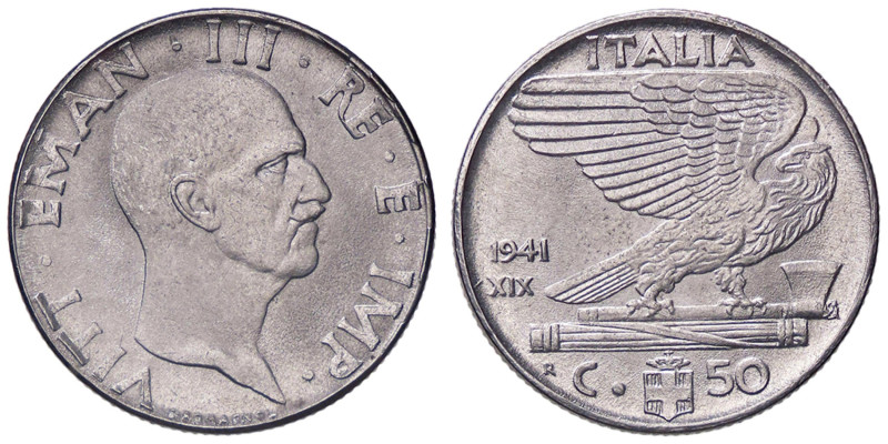 SAVOIA - Vittorio Emanuele III (1900-1943) - 50 Centesimi 1941 XIX Impero Pag. 8...