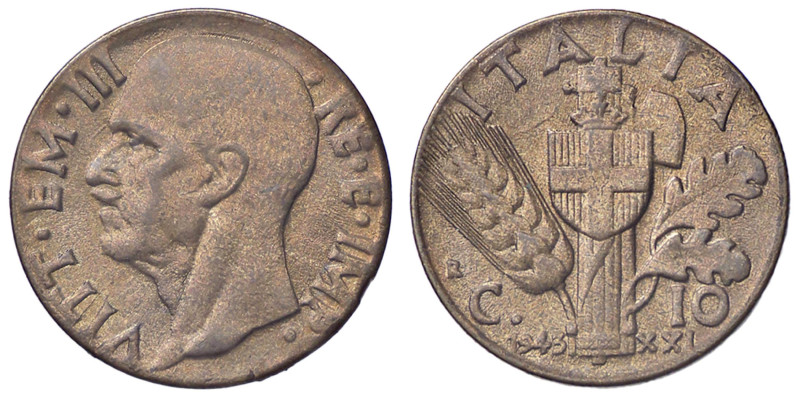 SAVOIA - Vittorio Emanuele III (1900-1943) - 10 Centesimi 1943 XXI Impero Pag. 8...