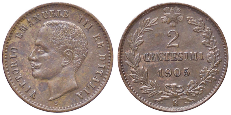 SAVOIA - Vittorio Emanuele III (1900-1943) - 2 Centesimi 1905 Valore Pag. 927; M...