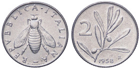 REPUBBLICA ITALIANA - Repubblica Italiana (monetazione in lire) (1946-2001) - 2 Lire 1958 Mont. 7 RR IT
SPL+