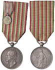 MEDAGLIE - SAVOIA - Vittorio Emanuele II Re d'Italia (1861-1878) - Medaglia Guerre d' Indipendenza e UnitÃ d' Italia Bini 46 AG Opus: Canzani Ã˜ 32
m...