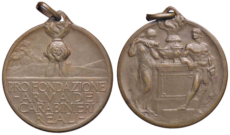 MEDAGLIE - SAVOIA - Vittorio Emanuele III (1900-1943) - Medaglia Pro fondazione ...