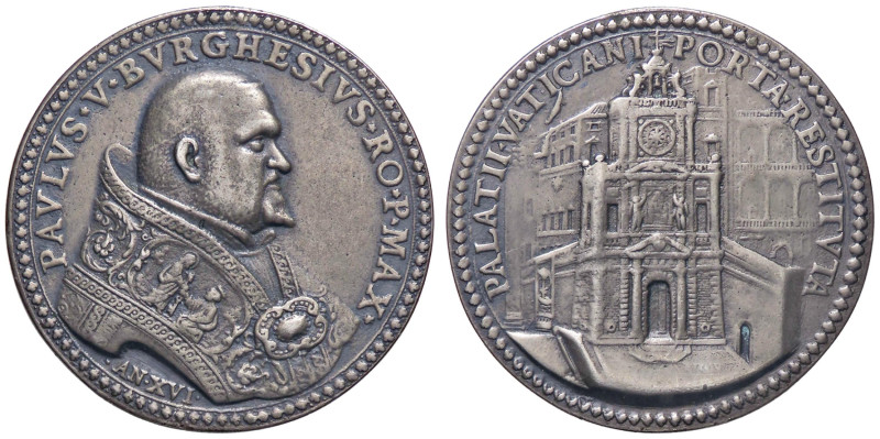 MEDAGLIE - PAPALI - Paolo V (1605-1621) - Medaglia A. XVI - Ricostruzione della ...