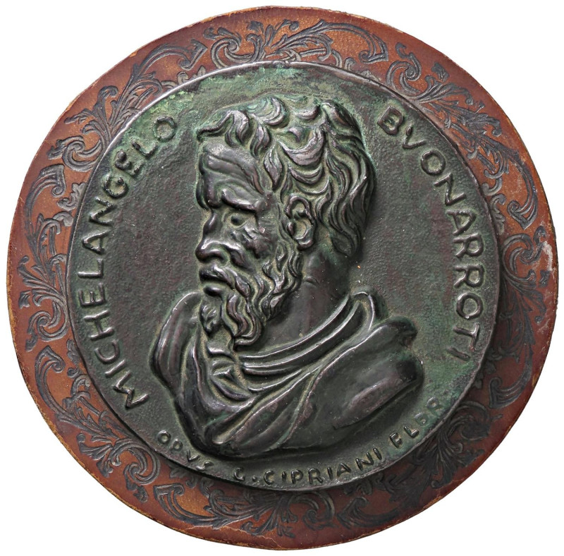 MEDAGLIE - PERSONAGGI - Michelangelo Buonarroti (1475-1564) - Medaglia AE Opus: ...