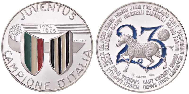 MEDAGLIE - VARIE - Medaglia 1995 - Juventus Campione d'Italia (AG g. 18) Ã˜ 35AG...