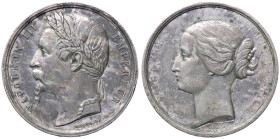MEDAGLIE ESTERE - FRANCIA - Napoleone III (1852-1870) - Medaglia MB Opus: Caque Ã˜ 51
BB+