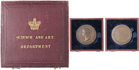 MEDAGLIE ESTERE - GRAN BRETAGNA - Vittoria (1837-1901) - Medaglia 1856 - Dipartimento di arte e scienza AE Opus: Wyon Ã˜ 53sul bordo: 1863 DOROTHY TYN...
