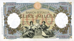CARTAMONETA - BANCA d'ITALIA - Vittorio Emanuele III (1900-1943) - 1.000 Lire - Rep. Marinare (Fascio) 16/07/1940 Alfa 662; Lireuro 44L R Azzolini/Urb...