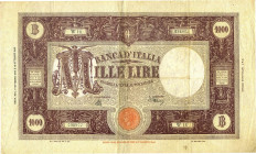 CARTAMONETA - BANCA d'ITALIA - Luogotenenza (1944-1946) - 1.000 Lire - Barbetti (testina) 07/10/1944 Alfa 629; Lireuro 49B RRR Introna/Urbini
qBB