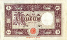 CARTAMONETA - BANCA d'ITALIA - Repubblica Italiana (monetazione in lire) (1946-2001) - 1.000 Lire - Barbetti (testina) 19/12/1946 Alfa 640; Lireuro 51...