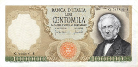 CARTAMONETA - BANCA d'ITALIA - Repubblica Italiana (monetazione in lire) (1946-2001) - 100.000 Lire - Manzoni 19/07/1970 Alfa 912; Lireuro 82B2 RR Car...