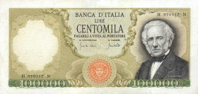 CARTAMONETA - BANCA d'ITALIA - Repubblica Italiana (monetazione in lire) (1946-2001) - 100.000 Lire - Manzoni 19/07/1970 Alfa 912; Lireuro 82B2 RR Car...