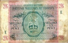 CARTAMONETA - COLONIE ED OCCUPAZIONI DI TERRITORI ITALIANI - British Military Authority BMA (1943) - 2 Scellini e 6 Pence 1943 Gav. 222 Lotto di 7 big...