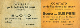 VARIE - Buoni Modena, comitato per lo scaldatoio dei poveri
BB