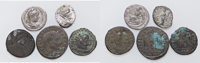 LOTTI - Imperiali Diocleziano, Massenzio, Costante I, S. Severo, Caracalla (fora...