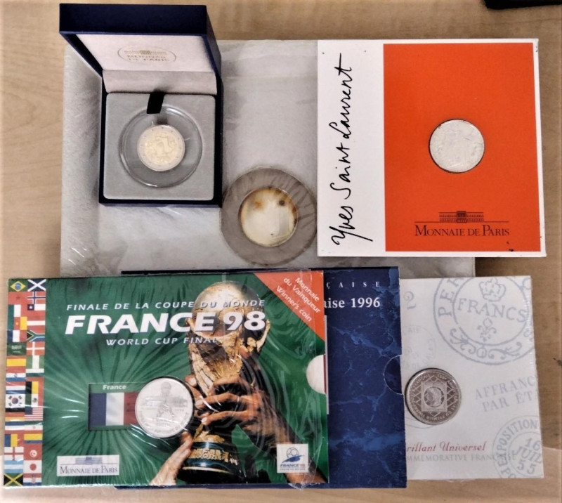 LOTTI - Estere FRANCIA - 2 euro 2015 (FS), 5 franchi 1998 e 2000, franco 1999 e ...