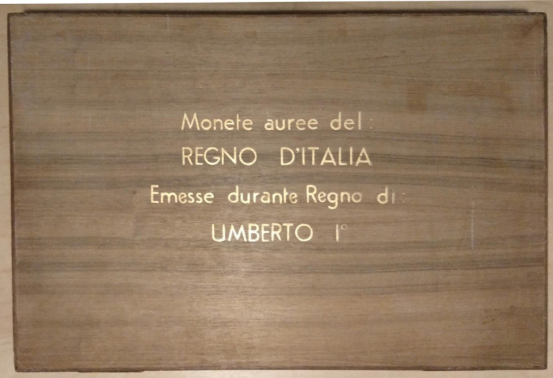 ACCESSORI Cofanetto "Monete auree emesse durante il regno di Umberto I!
Ottimo