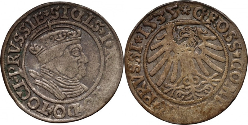 Zygmunt I Stary, grosz 1535, Toruń Reference: Kopicki 3091
Grade: VF 

Zygmun...