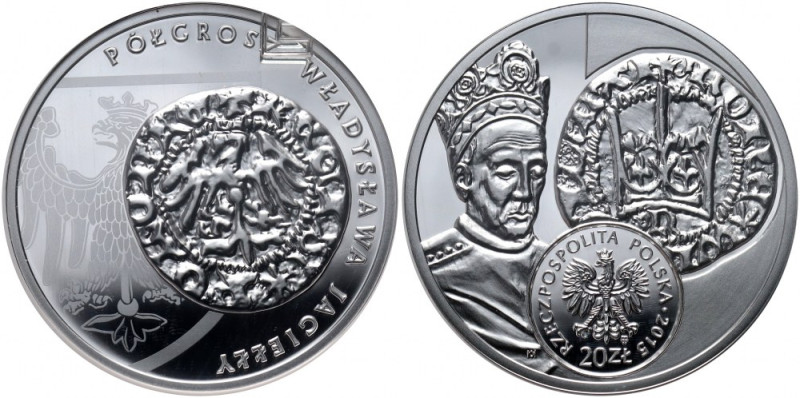 III RP, 20 złotych 2015, Półgrosz Władysława Jagiełły Reference: Parchimowicz 13...