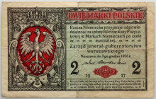 Generalne Gubernatorstwo, 2 marki polskie 9.12.1916, jenerał, seria A