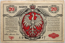 Generalne Gubernatorstwo, 20 marek polskich 9.12.1916, jenerał, seria A