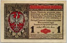 Generalne Gubernatorstwo, 1 marka polska 9.12.1916, Generał, seria B