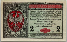 Generalne Gubernatorstwo, 2 marki polskie 9.12.1916, Generał, seria B